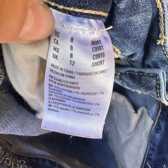 American Eagle Outfitters Super Stretch Ankle Distressed Jeans Size8 - Picture 2 of 15